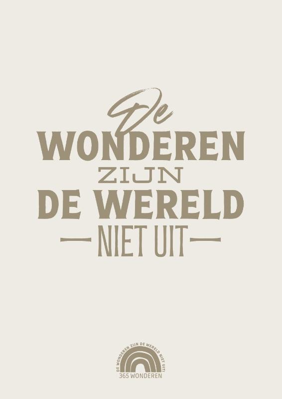 Omslag van De wonderen zijn de wereld niet uit