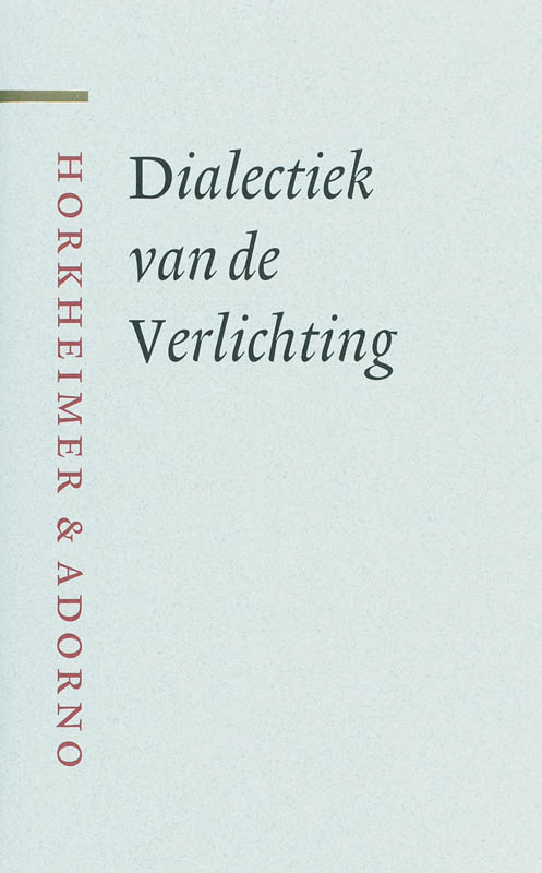 Omslag van Dialectiek van de Verlichting