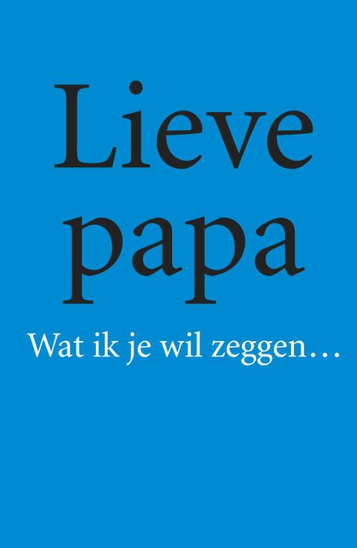 Omslag van Lieve papa