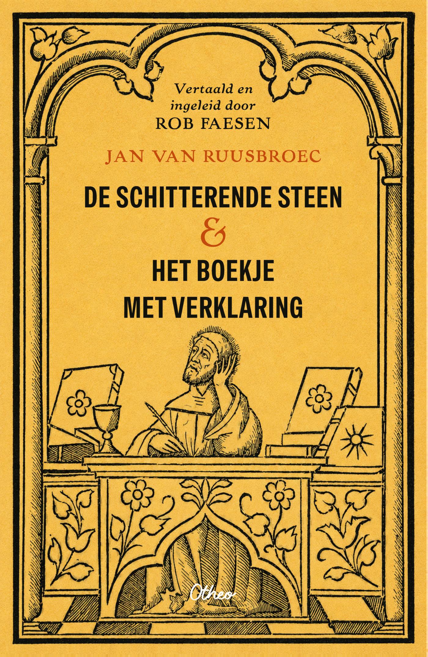 Omslag van De schitterende steen & het boekje met verklaring