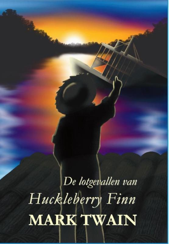 Omslag van De lotgevallen van Huckleberry Finn