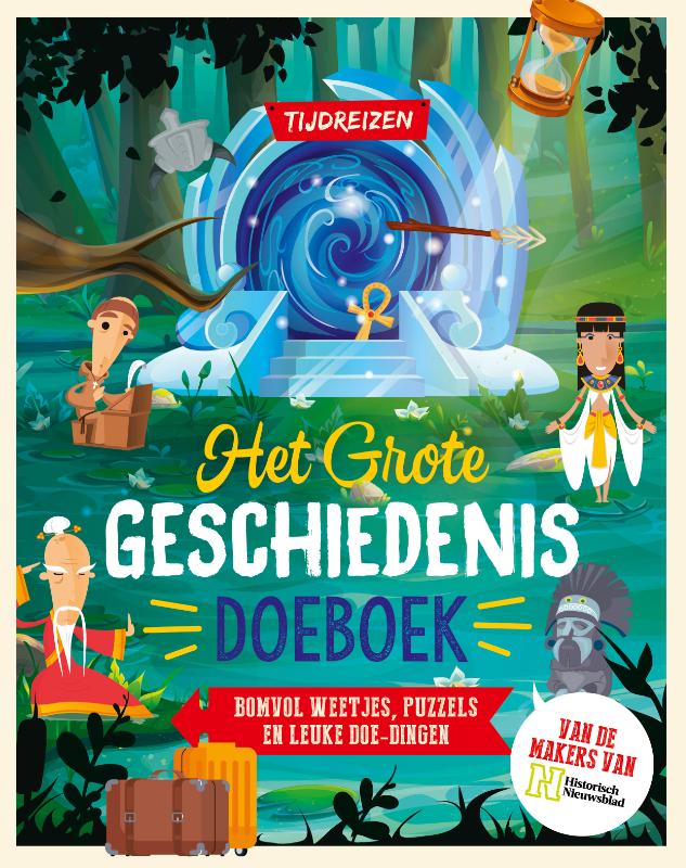 Omslag van Het Grote Geschiedenis Doeboek-Tijdreizen