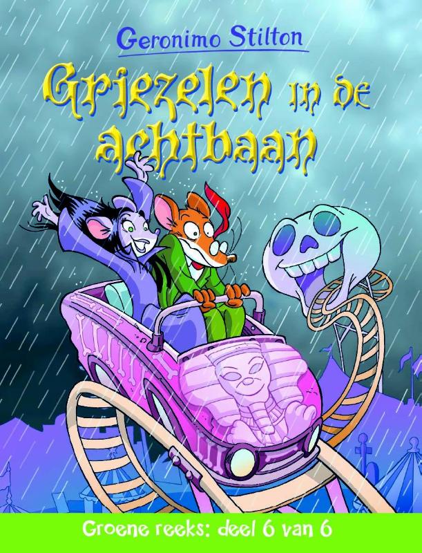 Omslag van Griezelen in de achtbaan
