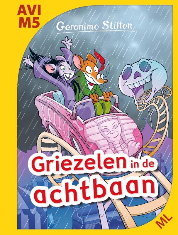 Omslag van Griezelen in de achtbaan