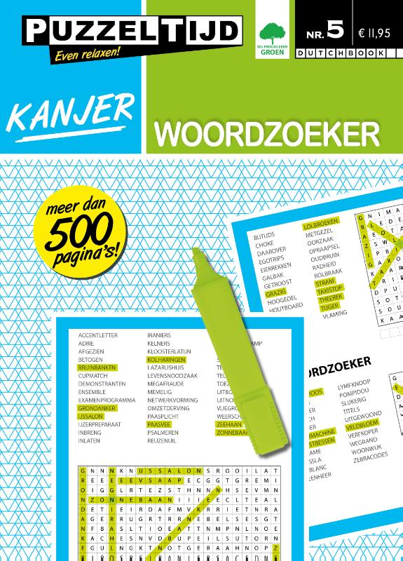 Omslag van Kanjer Woordzoeker