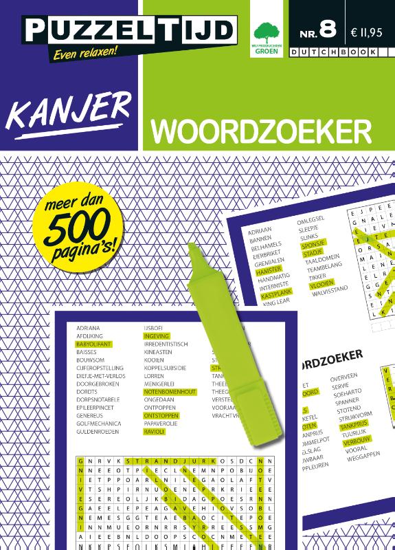 Omslag van Woordzoeker Kanjer 8