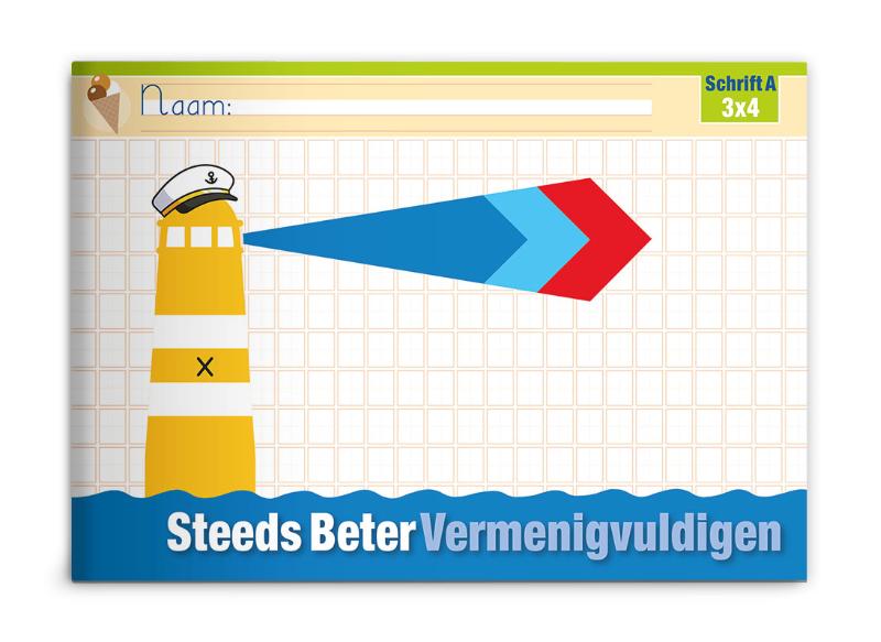 Omslag van Steeds beter vermenigvuldigen - bouwsteen 3x4