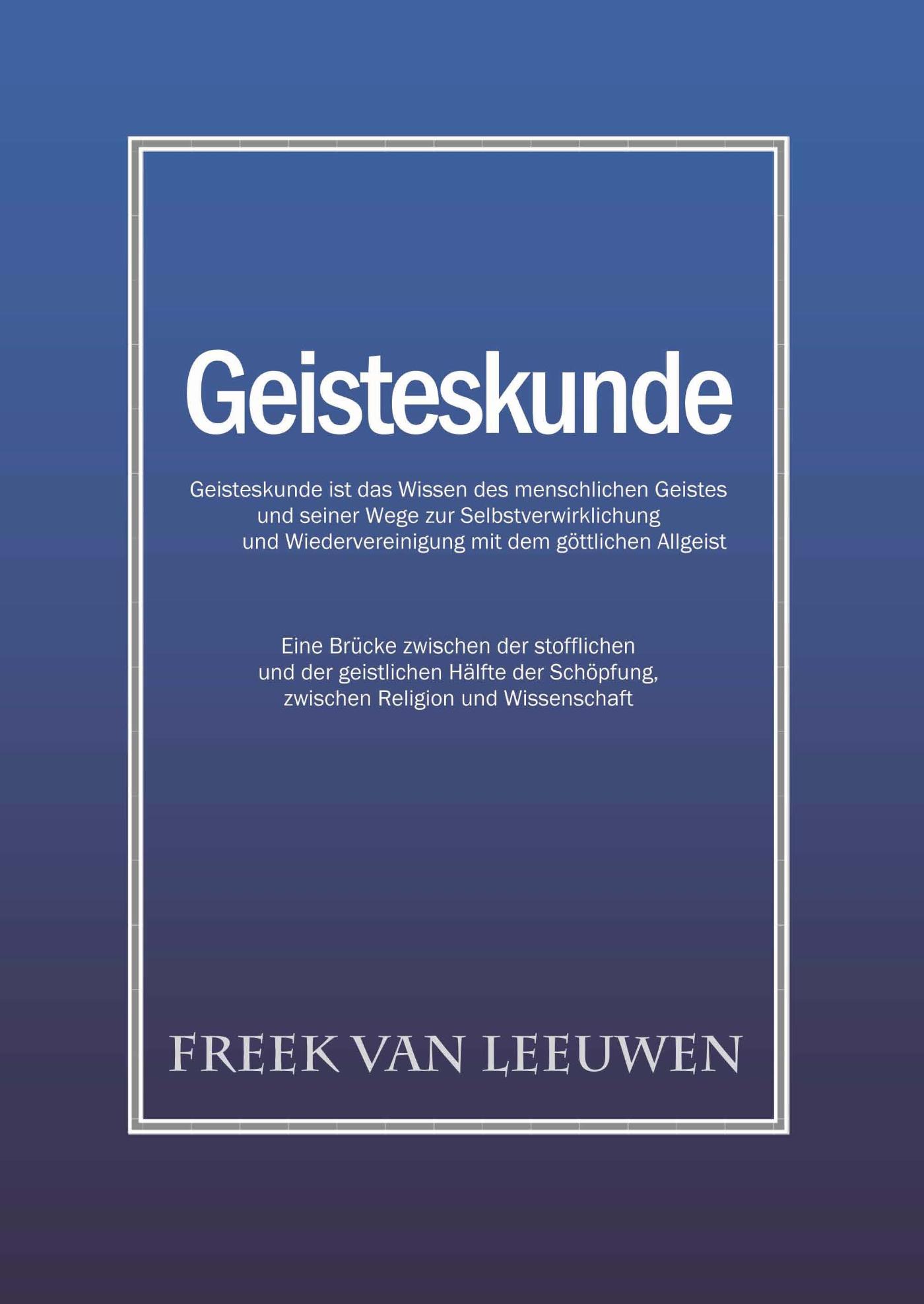 Omslag van Geisteskunde
