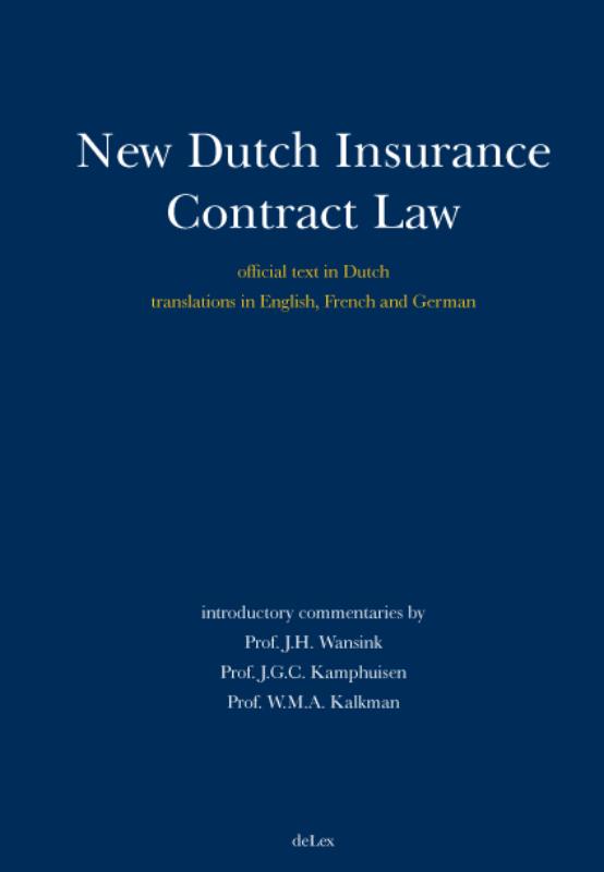 Omslag van New Dutch Insurance Contract Law