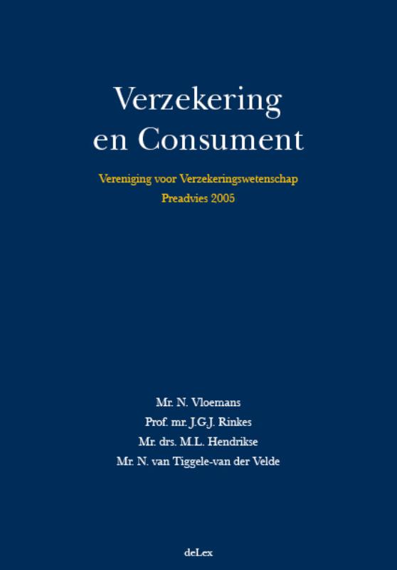 Omslag van Verzekering en consument