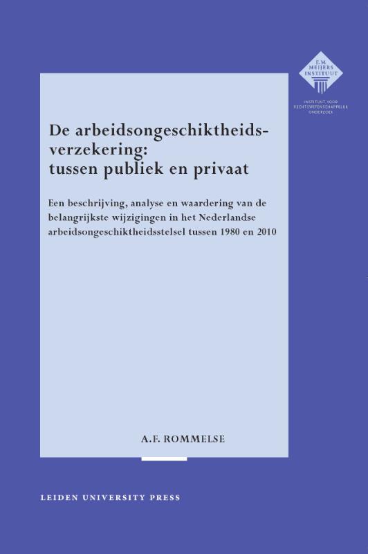 Omslag van De arbeidsongeschiktheidsverzekering