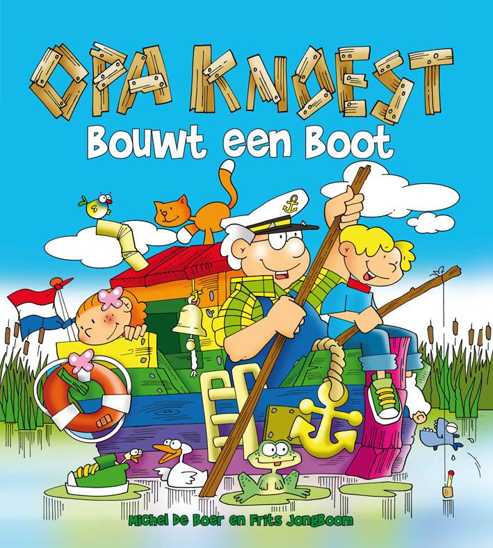 Omslag van Opa Knoest bouwt een boot