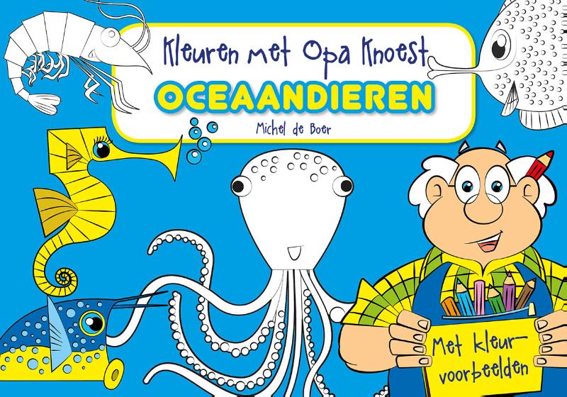 Omslag van Kleuren met Opa Knoest - Oceaandieren - 5 ex.