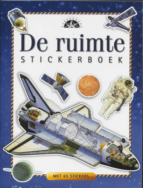 Omslag van De ruimte stickerboek