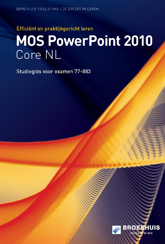 Omslag van MOS powerpoint 2010 core NL studiegids [77-883]