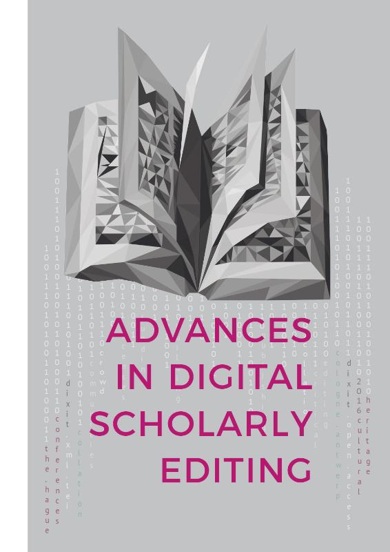 Omslag van Advances in digital scholarly editing