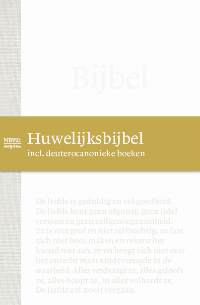 Omslag van Bijbel NBV21 Huwelijksbijbel met DC