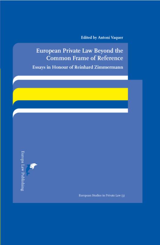 Omslag van European Private Law Beyond the Common Frame of Reference