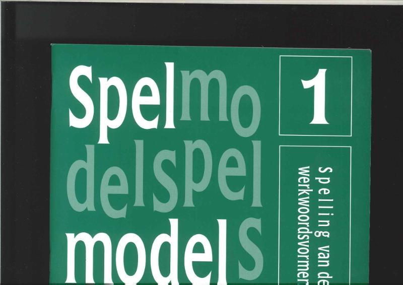 Omslag van 1 Spelling van de werkwoordsvormen