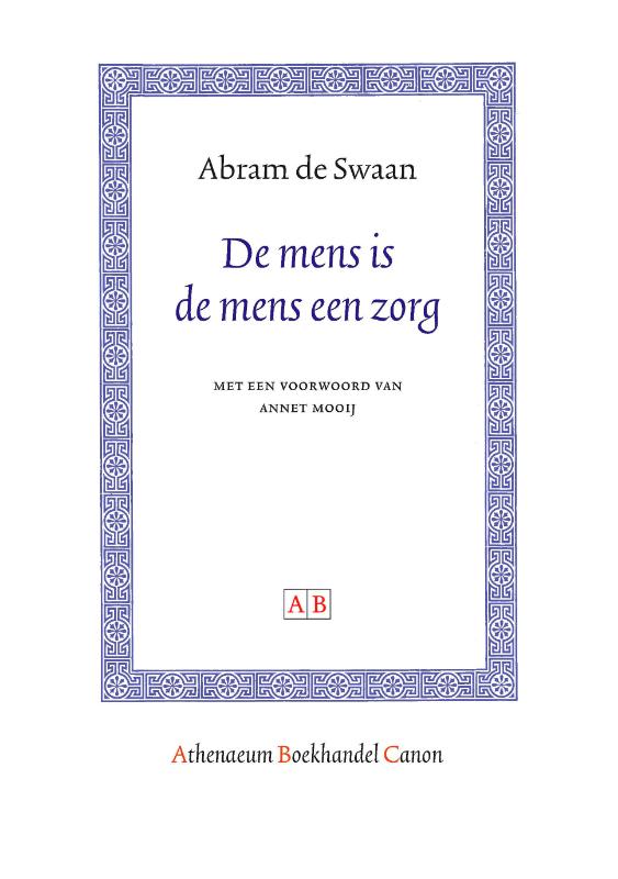 Omslag van De mens is de mens een zorg