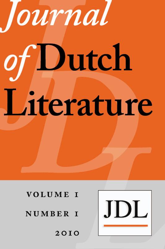Omslag van Journal of Dutch Literature 2010-1
