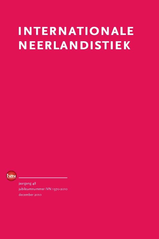 Omslag van Internationale Neerlandistiek