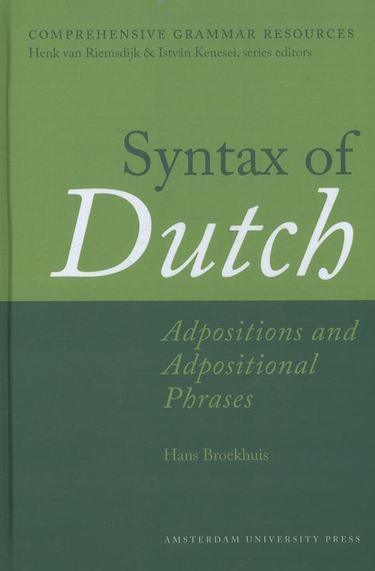 Omslag van Adpositions and adpositional phrases