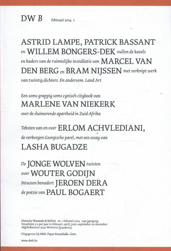 Omslag van DWB