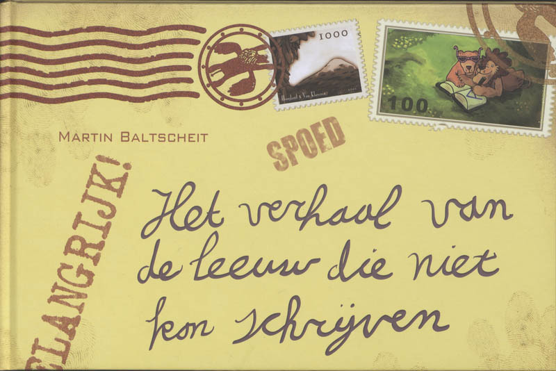 Omslag van Het verhaal van de leeuw die niet kon schrijven