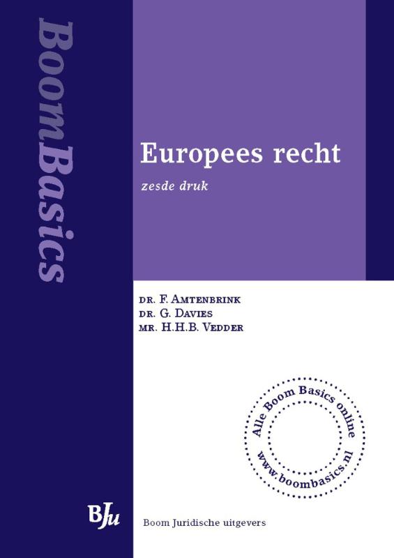 Omslag van Boom Basics Europees recht