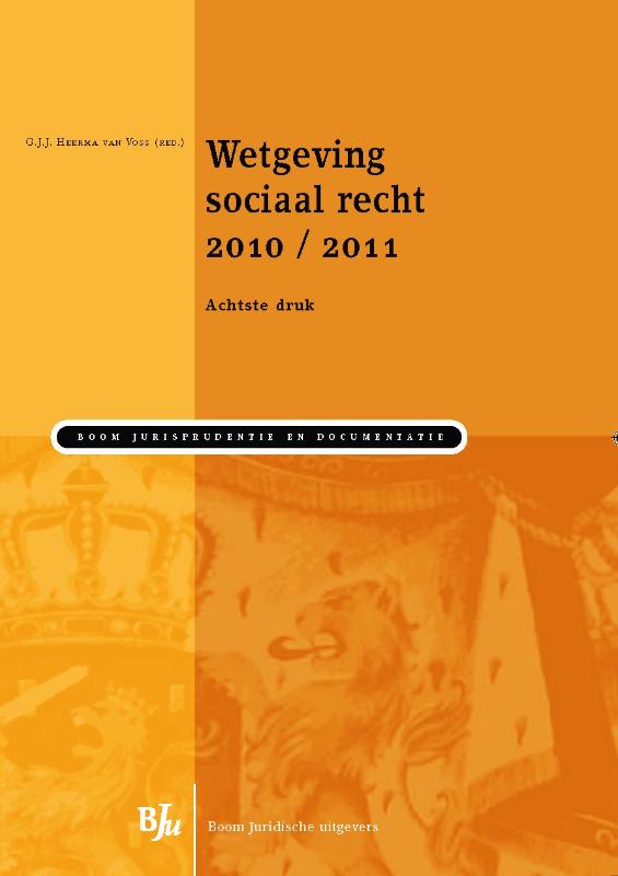 Omslag van Wetgeving sociaal recht 2010/2011