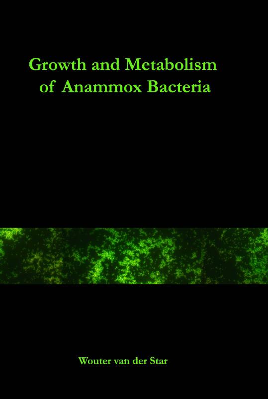 Omslag van Growth and metabolism of anammox bacteria