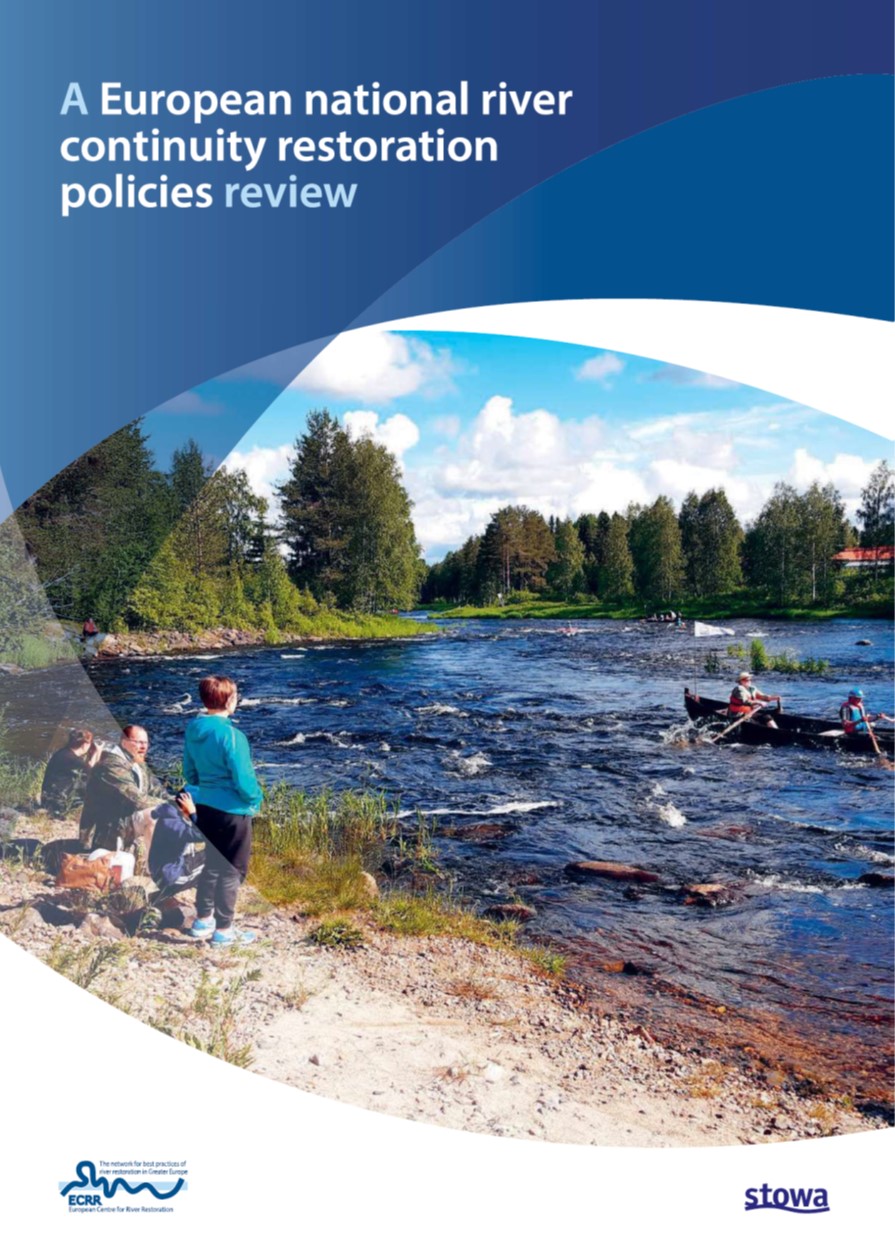 Omslag van A European national river continuity restoration policies review