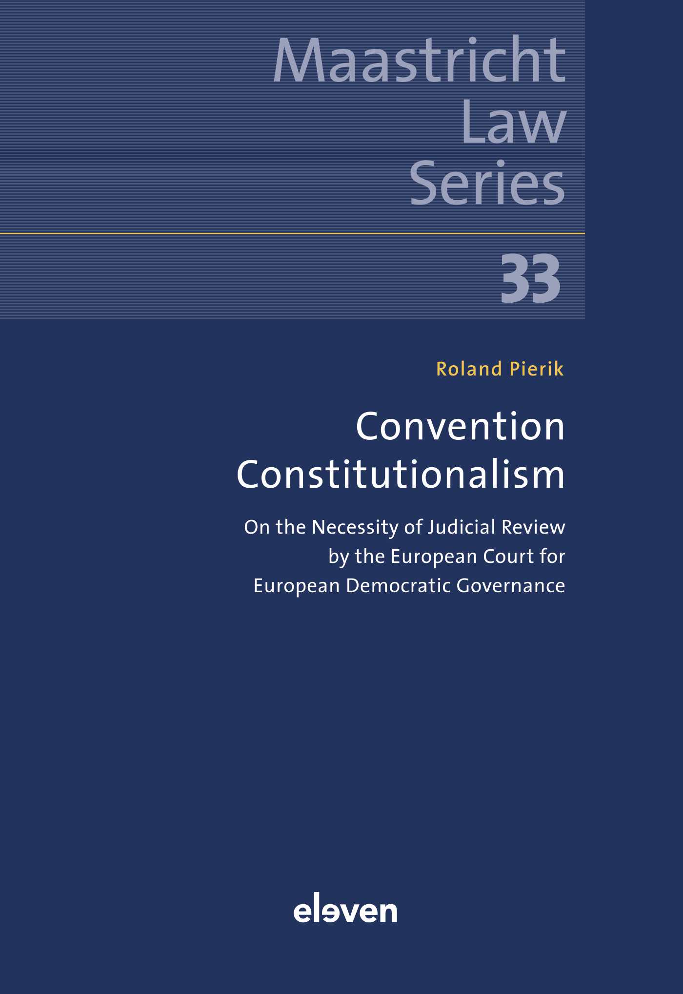 Omslag van Convention Constitutionalism