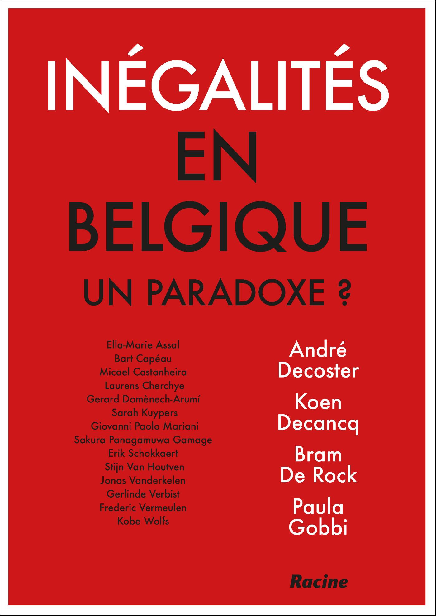 Omslag van Inégalités en Belgique. Un paradoxe?