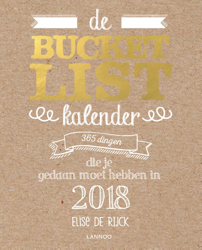 Omslag van De Bucketlist scheurkalender 2018