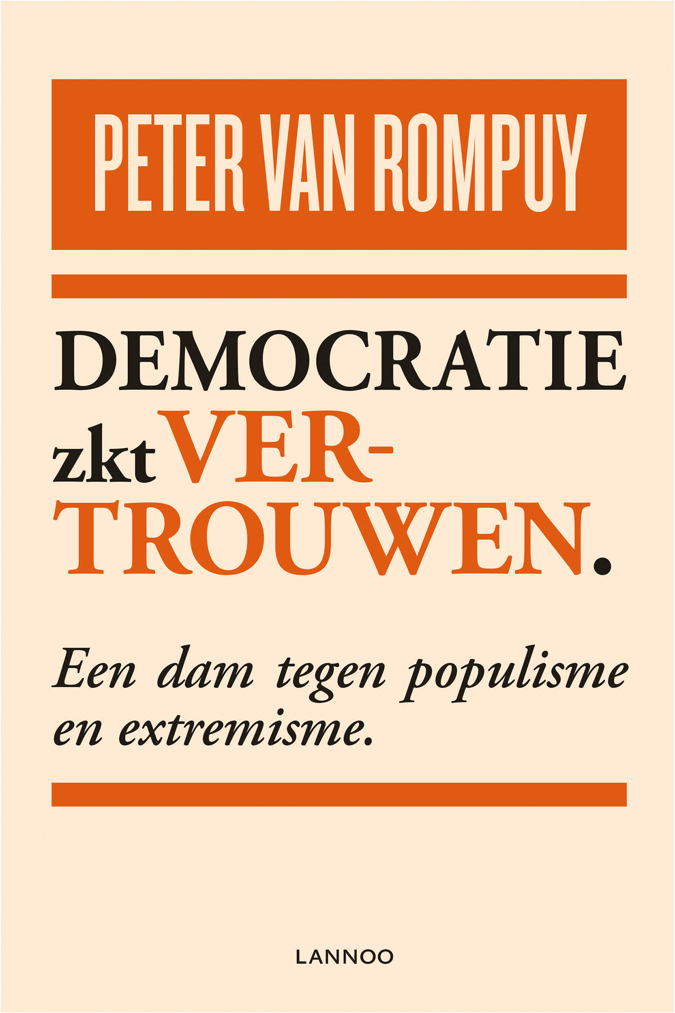 Omslag van Democratie zkt vertrouwen