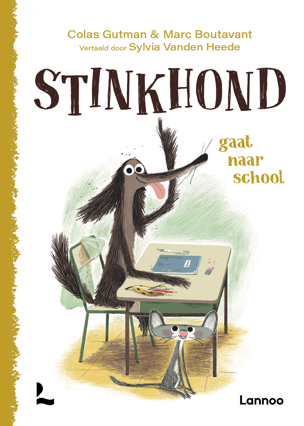 Omslag van Stinkhond gaat naar school