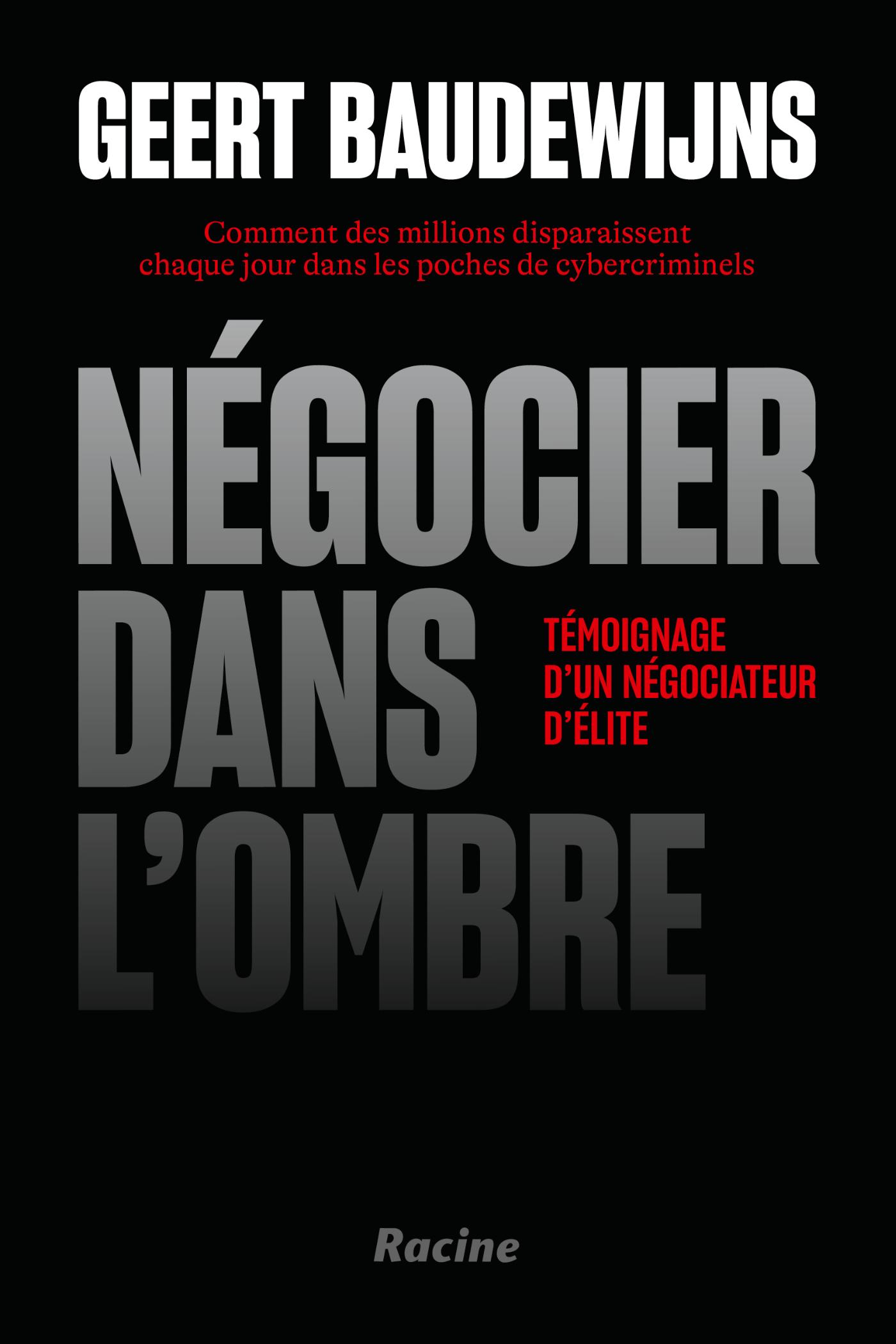 Omslag van Négocier dans l'ombre