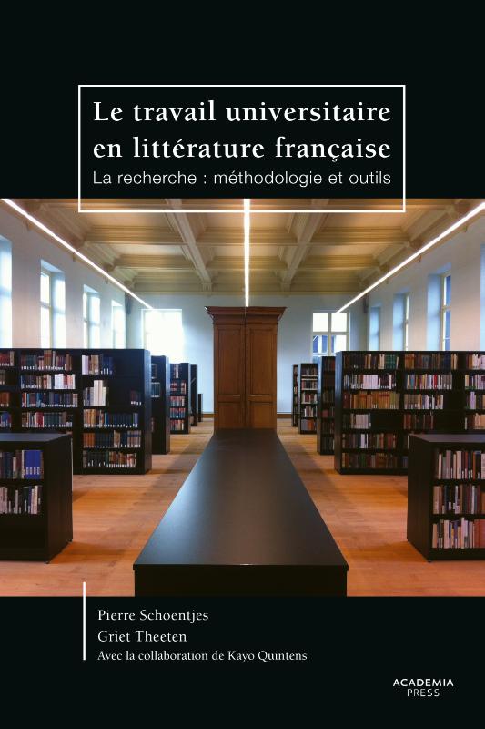 Omslag van Le travail universitaire en litterature française