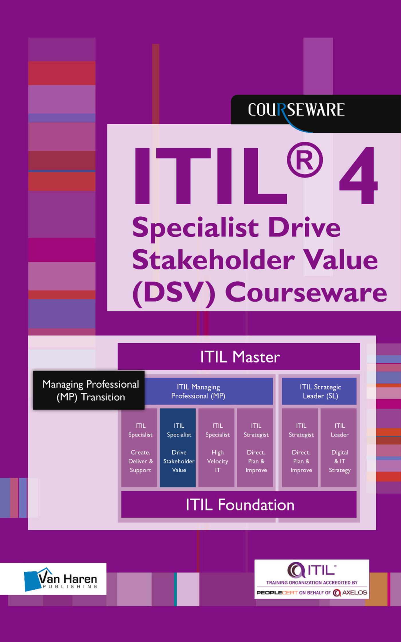 Omslag van ITIL® 4 Specialist Drive Stakeholder Value (DSV) Kursunterlagen - Deutsch