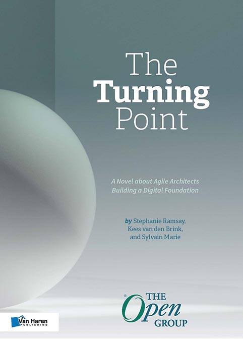 Omslag van The Turning Point: A Novel about Agile Architects Building a Digital Foundation