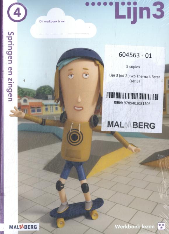 Omslag van Lijn 3 (editie 2) Werkboek Thema 4 *** (set 5)