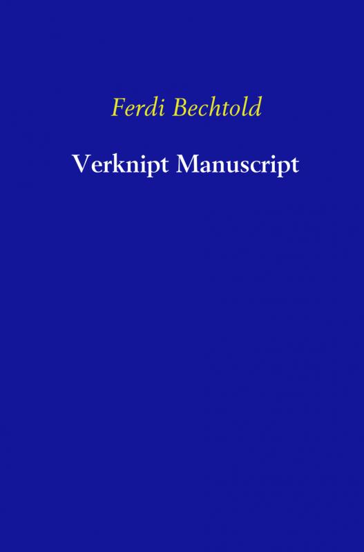 Omslag van Verknipt Manuscript