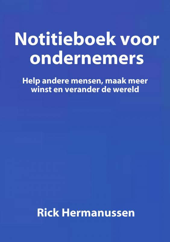 Omslag van Notitieboek voor ondernemers