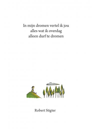 Omslag van In mijn dromen vertel ik jou alles wat ik overdag alleen durf te dromen