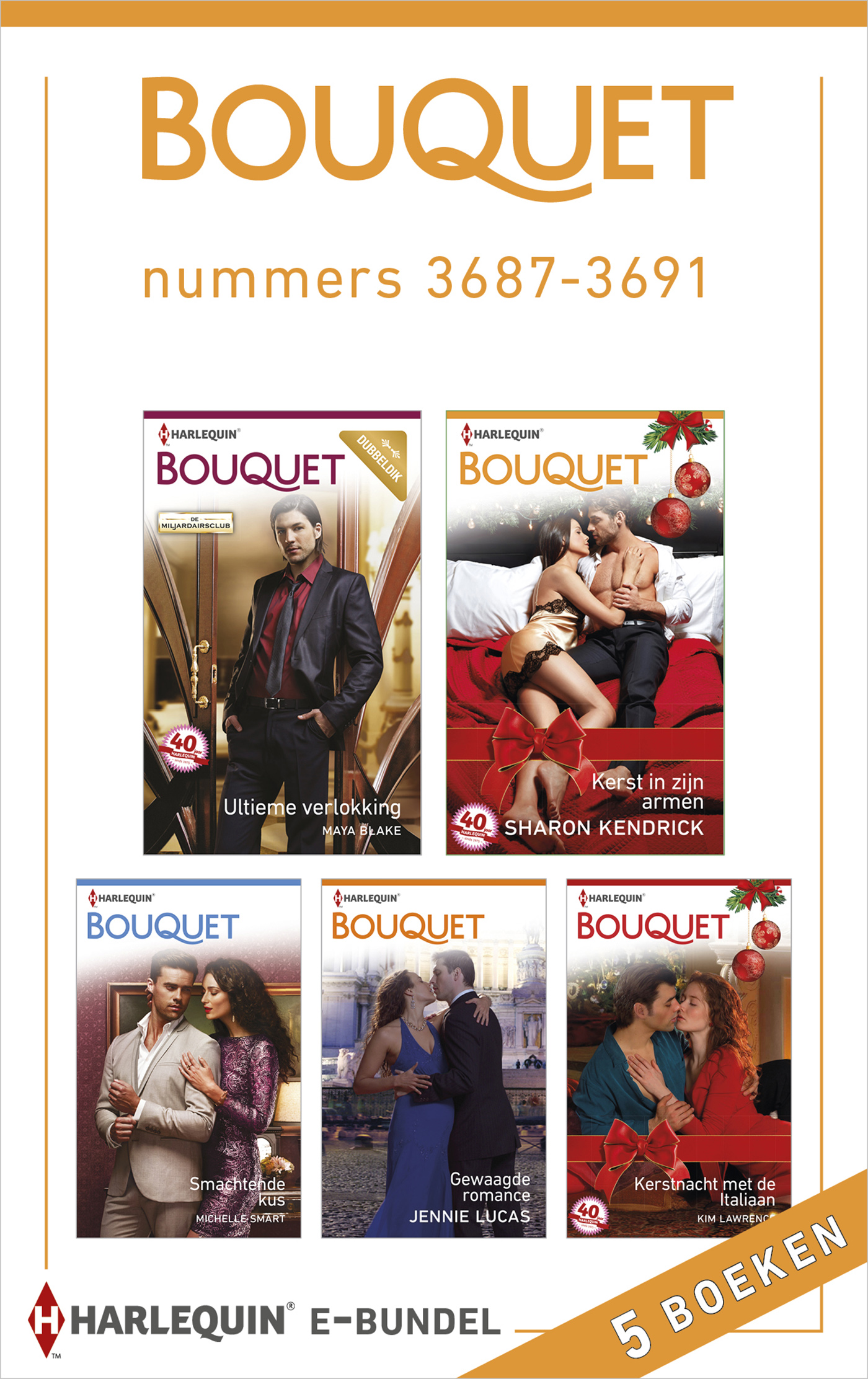 Omslag van Bouquet e-bundel nummers 3687-3691 (5-in-1)