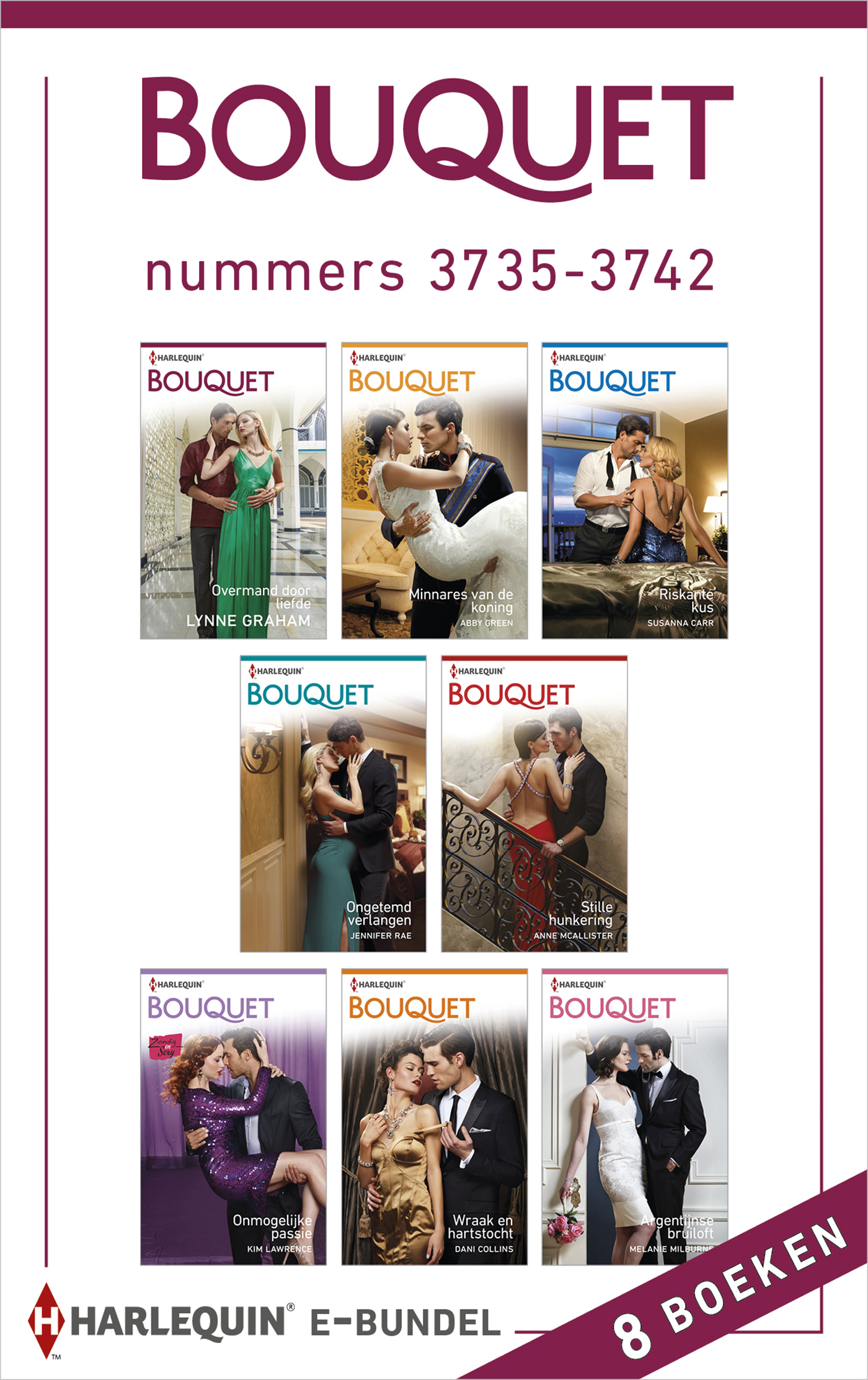 Omslag van Bouquet e-bundel nummers 3735-3742 (8-in1)