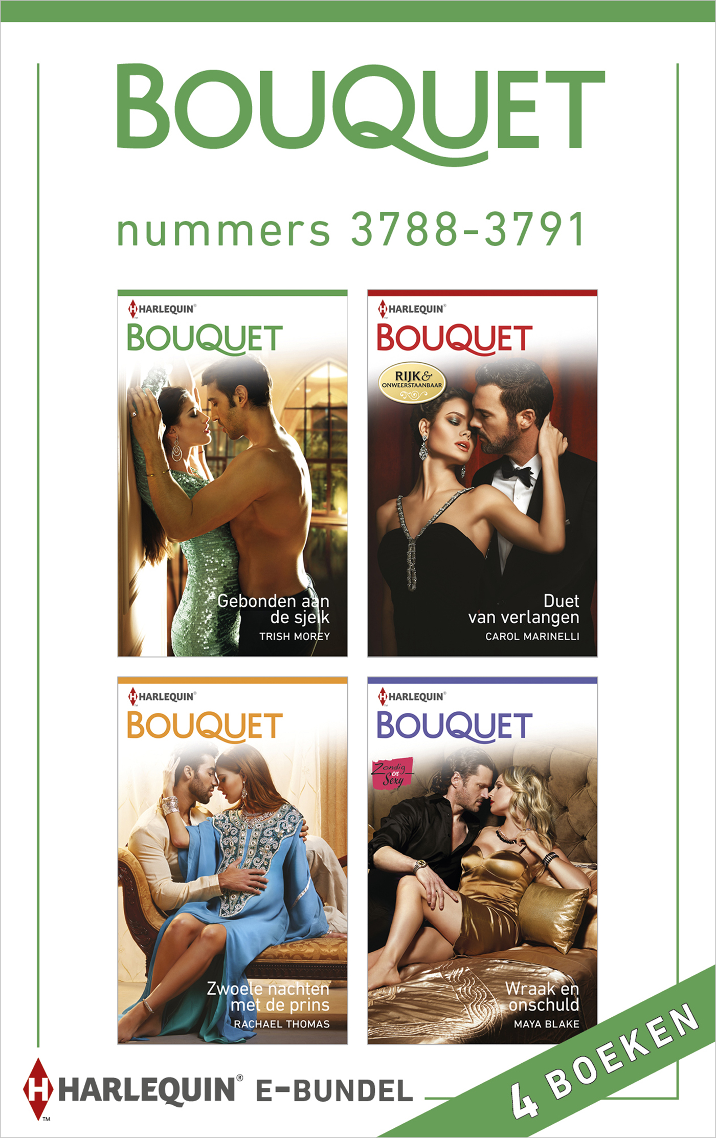 Omslag van Bouquet e-bundel nummers 3788-3791 (4-in-1)