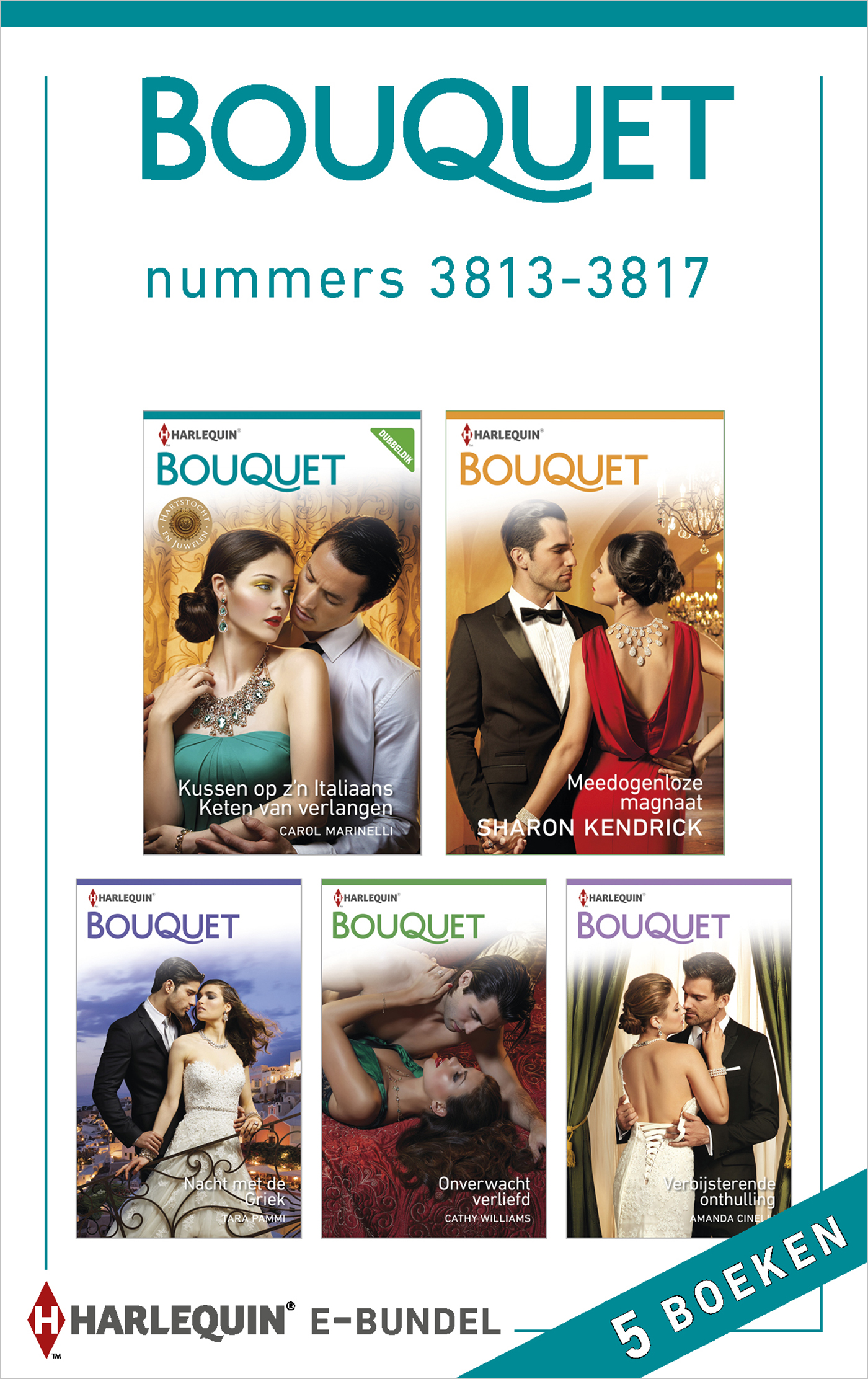Omslag van Bouquet e-bundel nummers 3813 - 3817 (5-in-1)